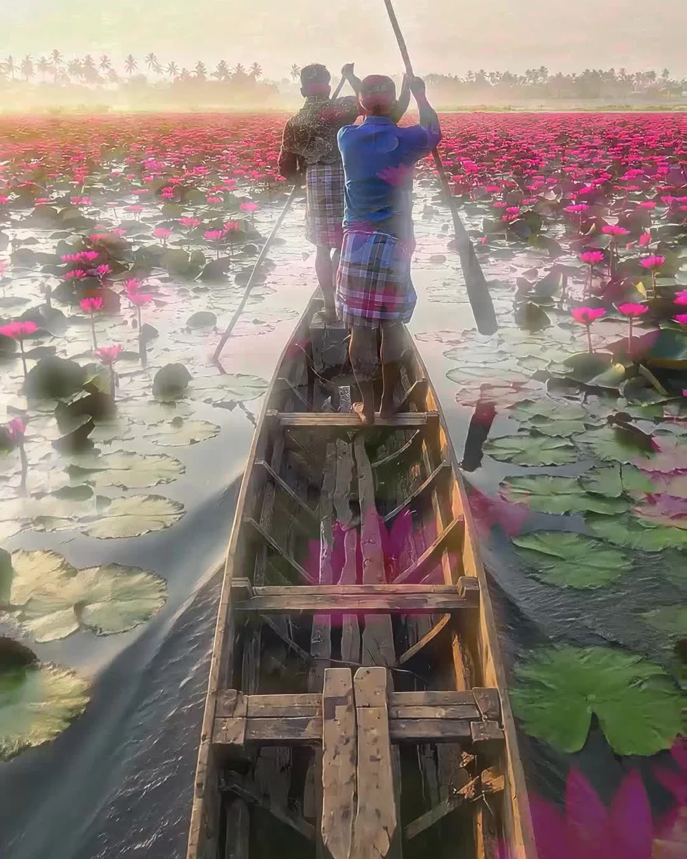 Backwater Brook social content — Malarikkal water lilies, the quieter side of Kerala