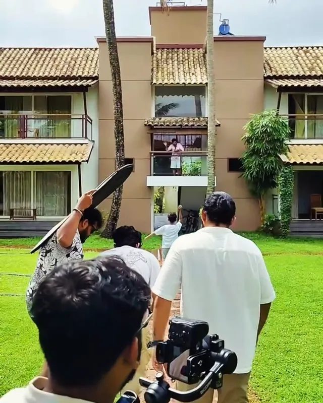 Coconut Media Lab crew filming the Backwater Brook brand campaign on location in Kumarakom